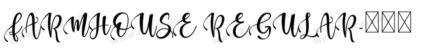 FARMHOUSE REGULAR字体转换